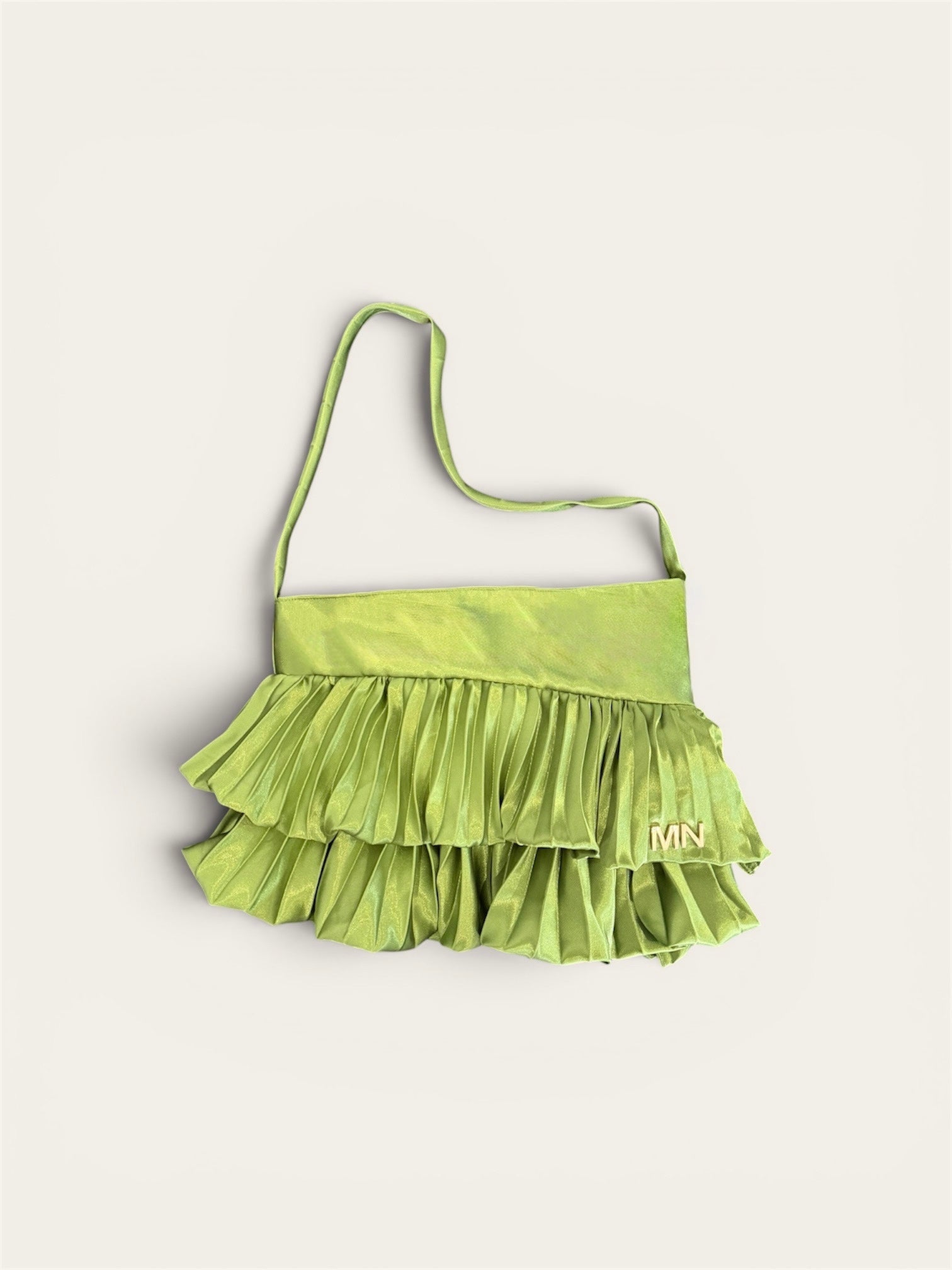 Nnea Clutch Pleated Verde