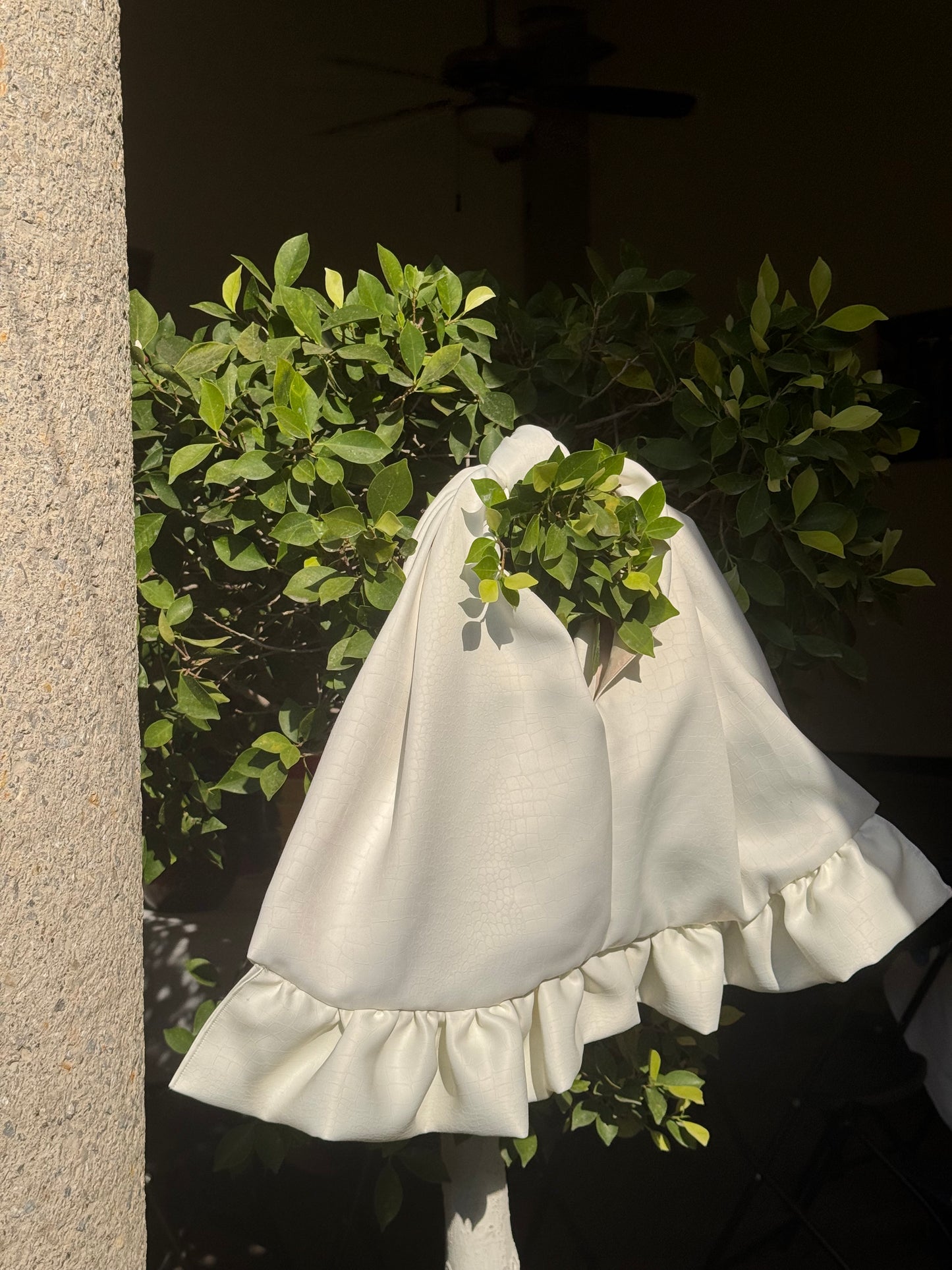 mala croc blanca grande