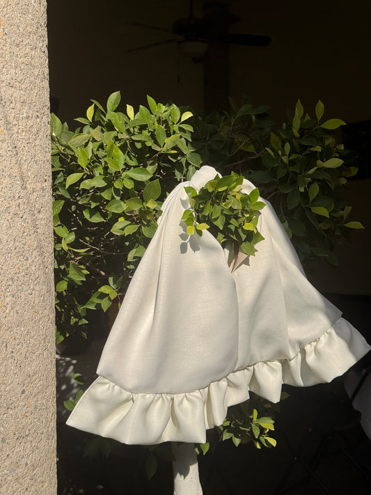 mala croc blanca grande