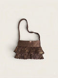 Nnea Clutch Pleated Café