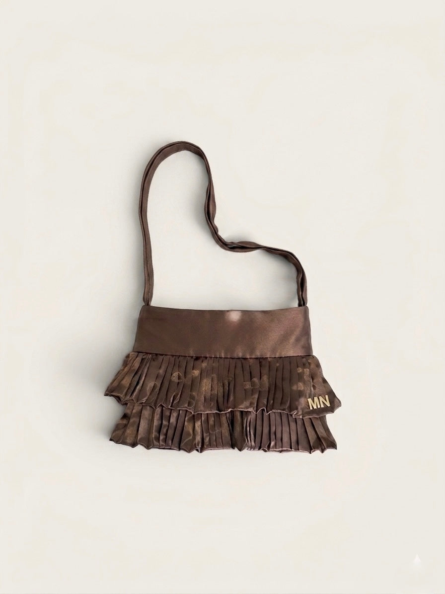 Nnea Clutch Pleated Café