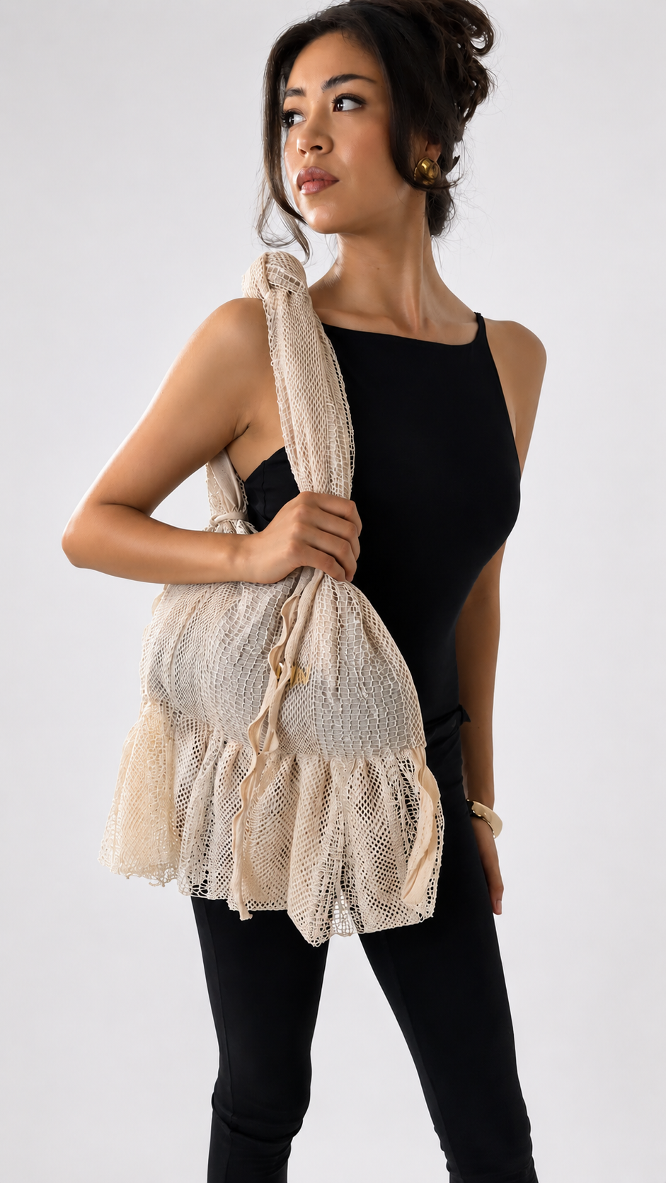 Mala Maxi Beige Net