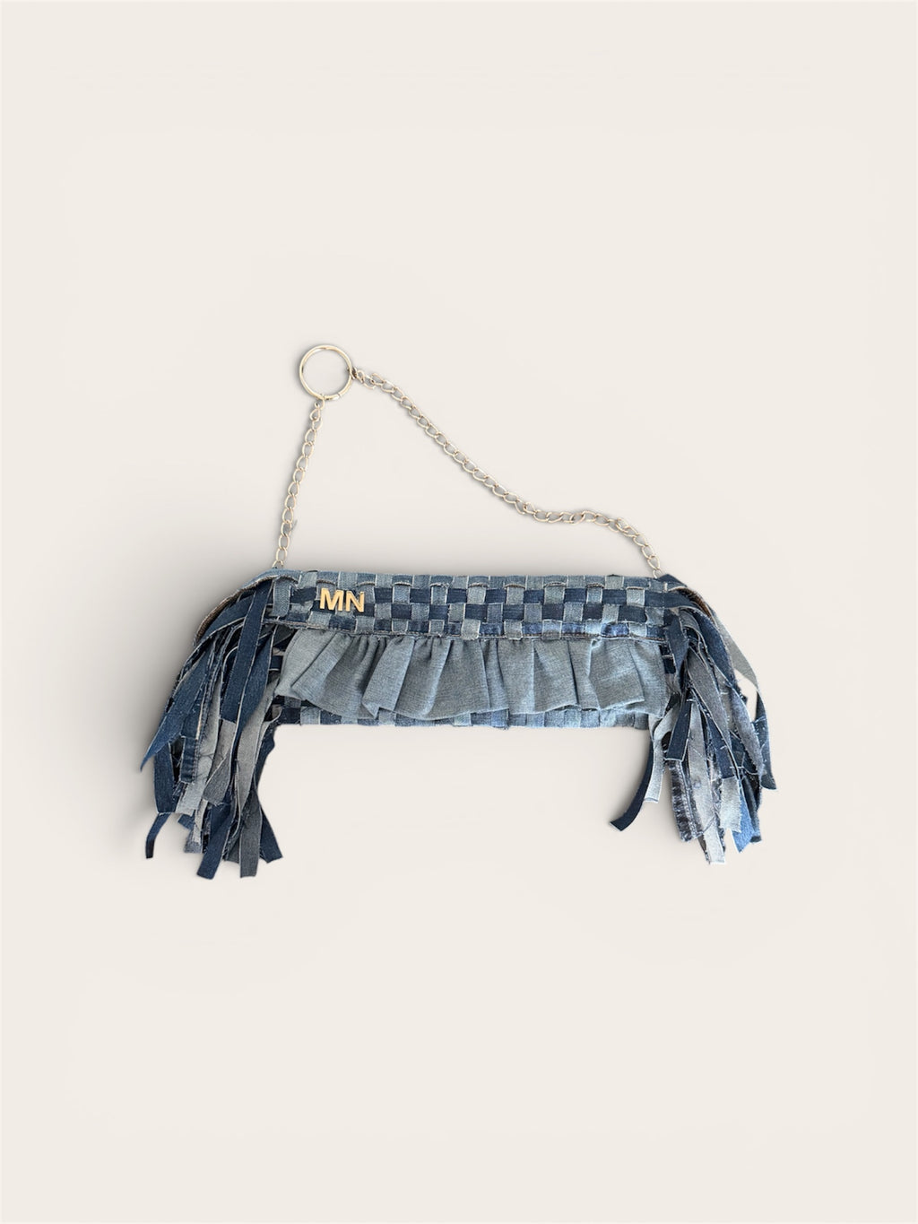 Phoneholder Denim Fringes