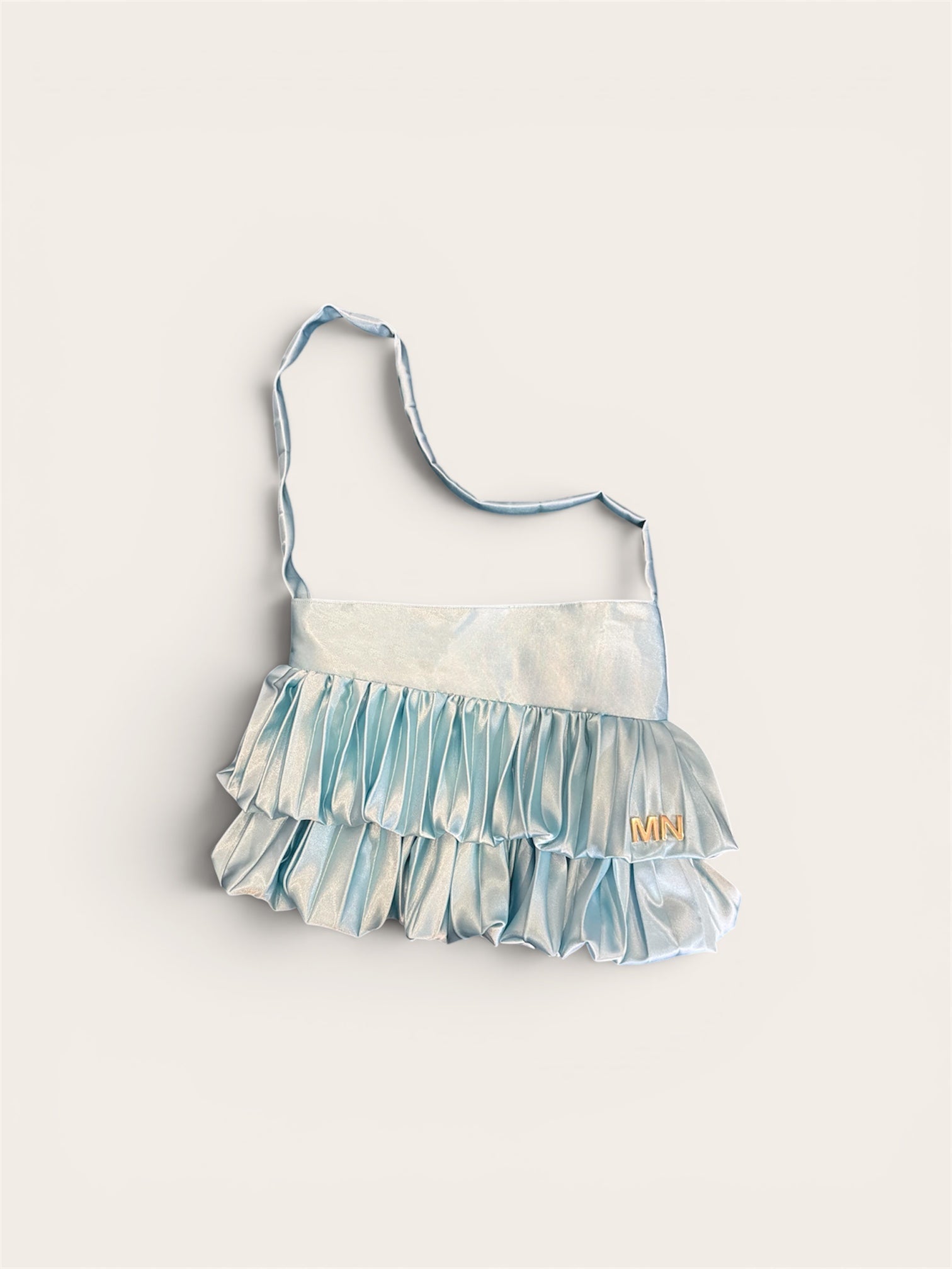 Nnea Clutch Pleated Azul