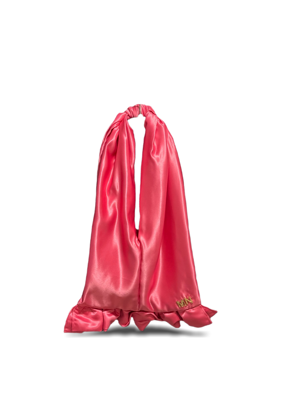 mala rosa satín mediana